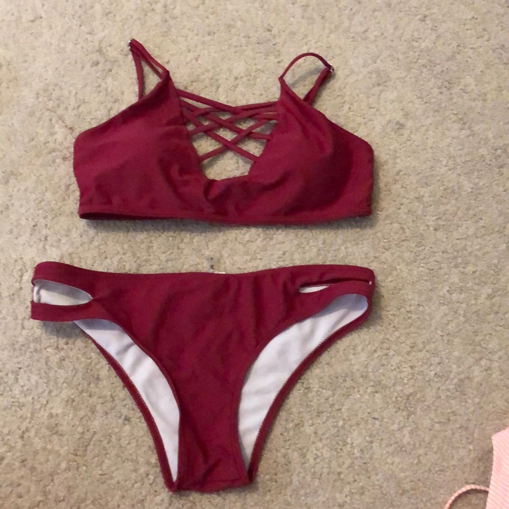 red bikini
